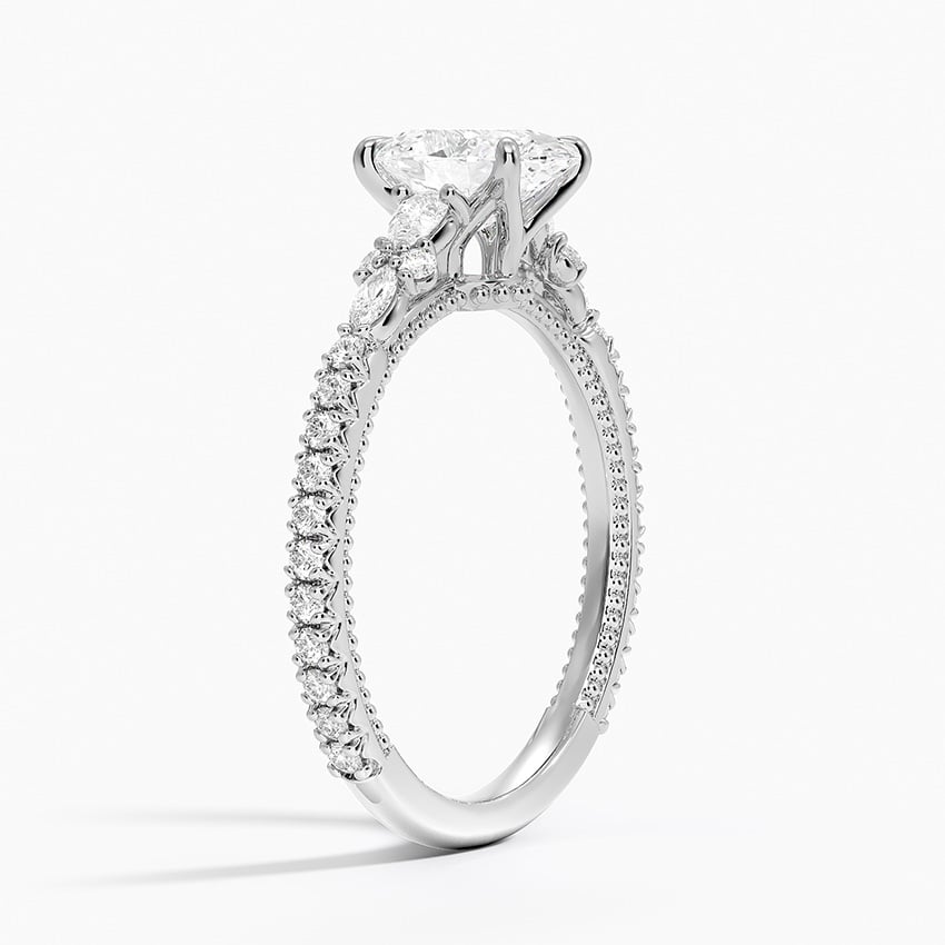 Primrose Diamond Ring Platinum Oval Engagement Ring