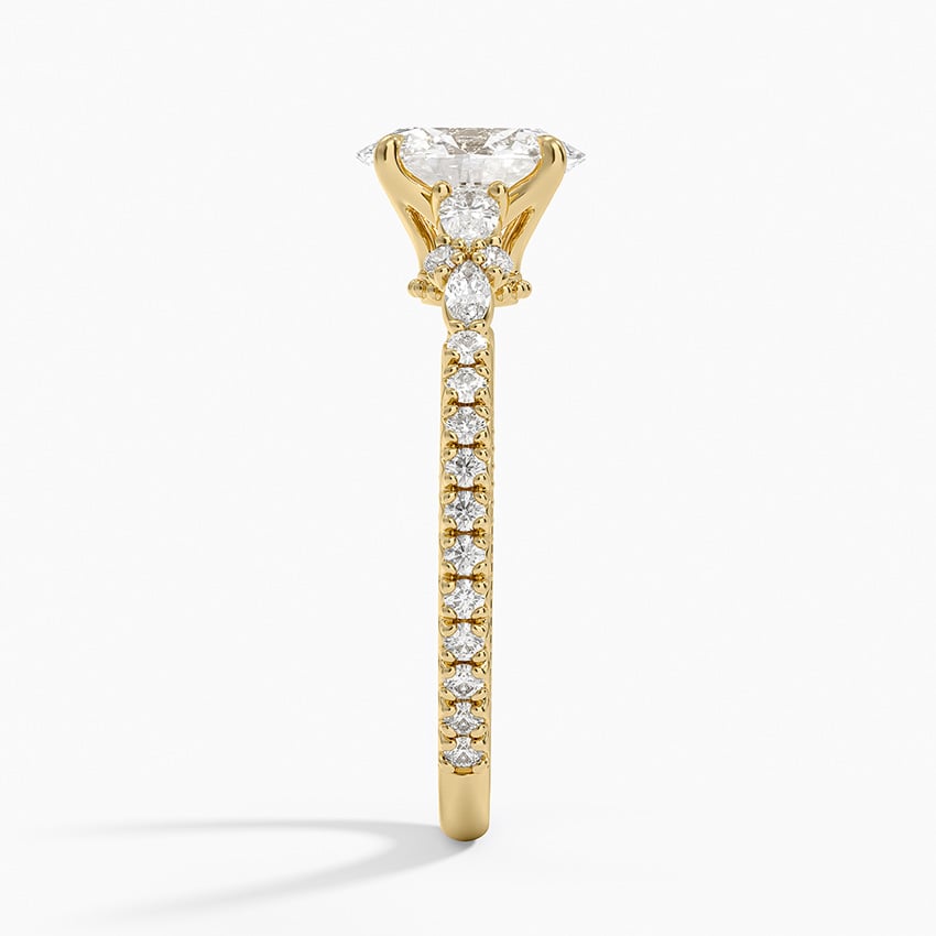 Primrose Diamond Ring Yellow Gold 18k Oval Engagement Ring