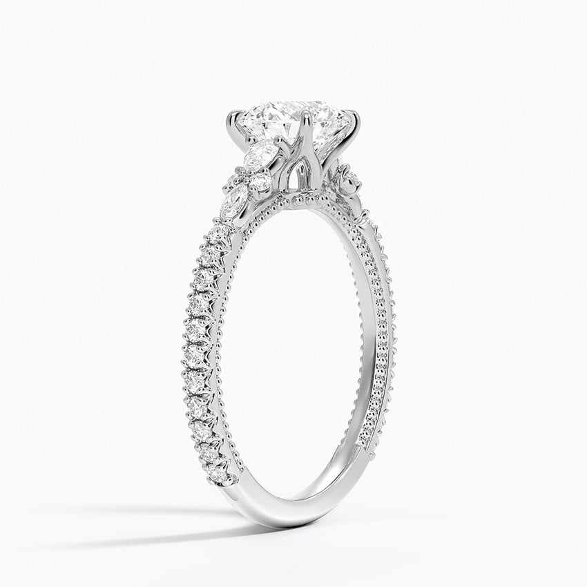 Primrose Diamond Ring Platinum Round Engagement Ring