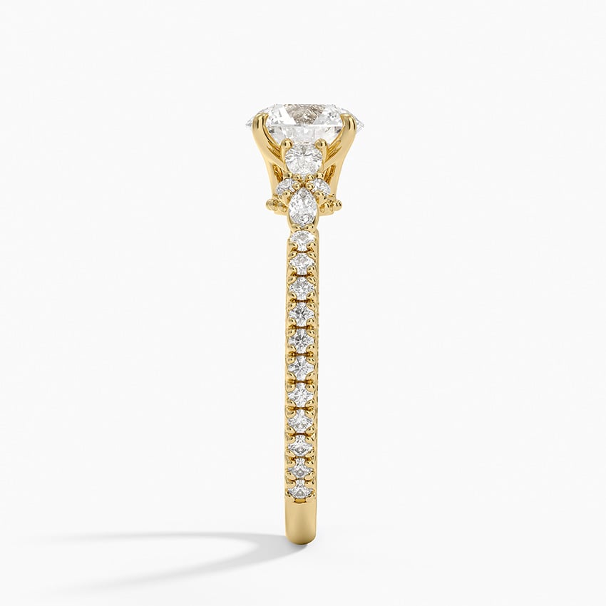 Primrose Diamond Ring Yellow Gold 18k Round Engagement Ring