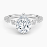 Primrose Diamond Ring Platinum Pear Engagement Ring