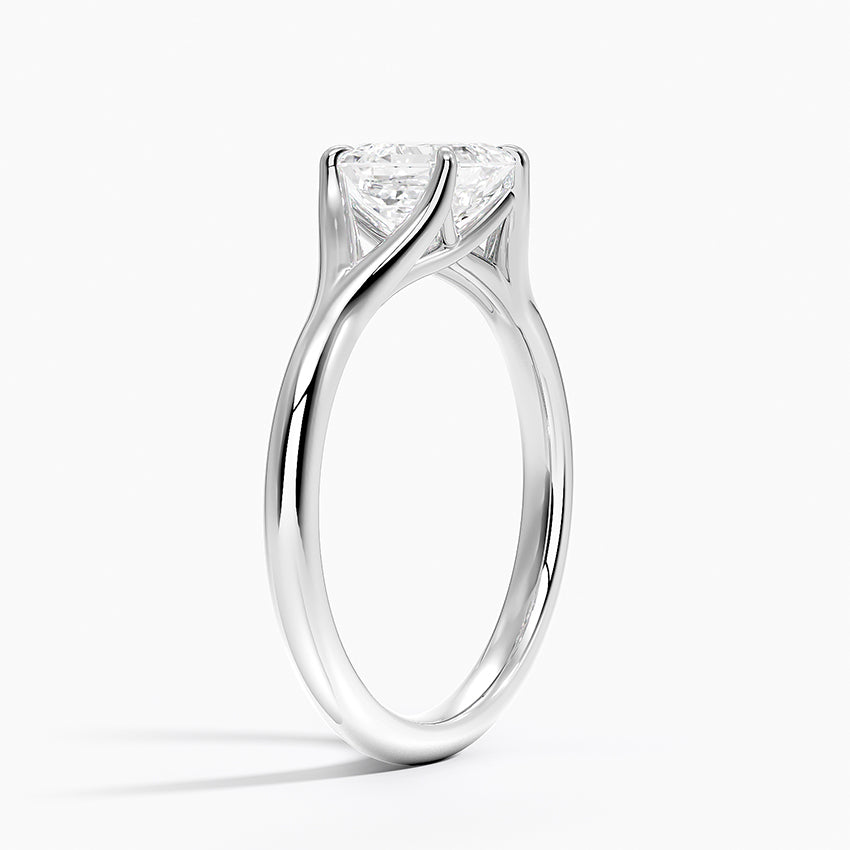 Reverie Solitaire Ring Platinum Asscher Engagement Ring