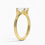 Reverie Solitaire Ring Yellow Gold 18k Emerald Engagement Ring