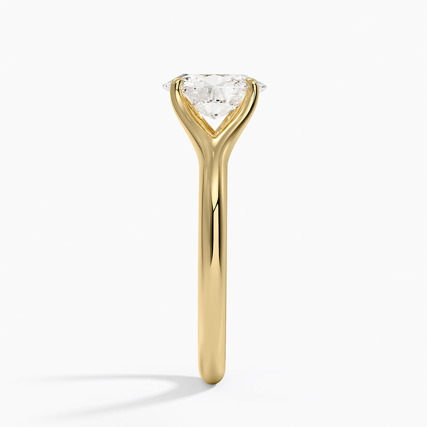 Reverie Solitaire Ring Yellow Gold 18k Oval Engagement Ring