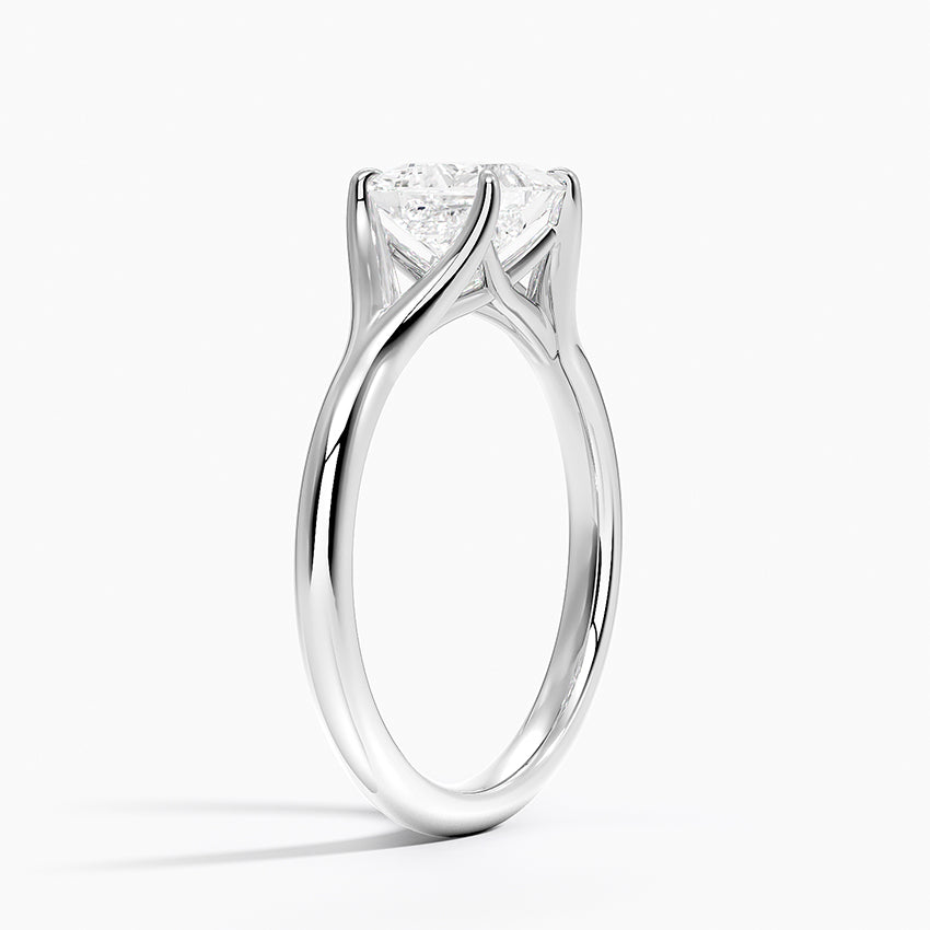 Reverie Solitaire Ring Platinum Princess Engagement Ring