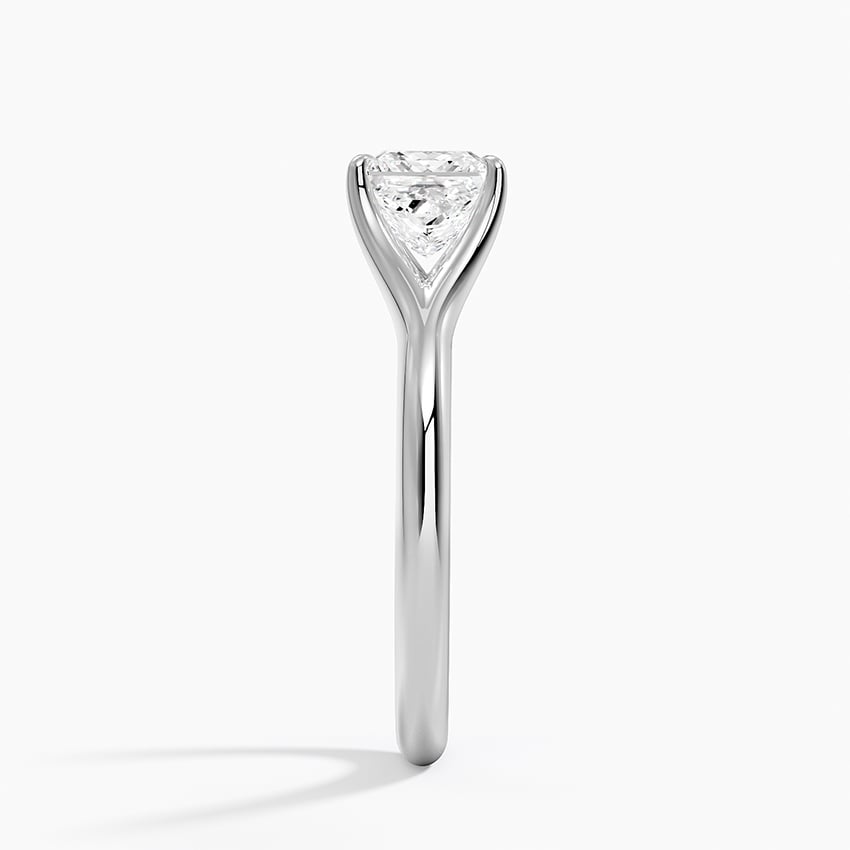 Reverie Solitaire Ring Platinum Princess Engagement Ring