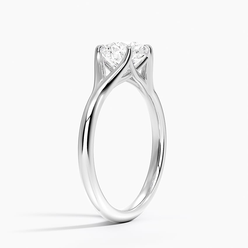 Reverie Solitaire Ring Platinum Round Engagement Ring