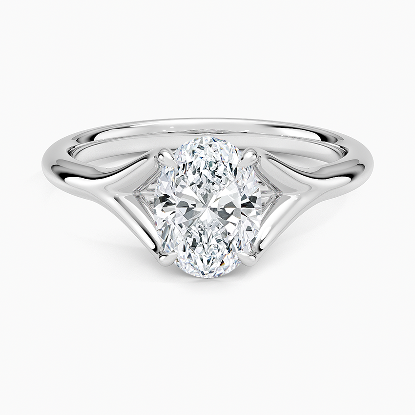 Reverie Solitaire Ring Platinum Oval Engagement Ring