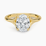Reverie Solitaire Ring Yellow Gold 18k Oval Engagement Ring