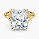Reverie Solitaire Ring Yellow Gold 18k Radiant Engagement Ring