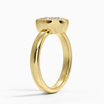 Andrea Bezel Prong Ring Yellow Gold 18k Oval Engagement Ring