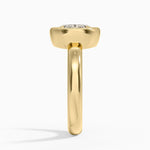 Andrea Bezel Prong Ring Yellow Gold 18k Oval Engagement Ring