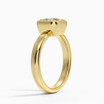 Andrea Bezel Prong Ring Yellow Gold 18k Princess Engagement Ring