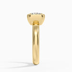 Andrea Bezel Prong Ring Yellow Gold 18k Princess Engagement Ring
