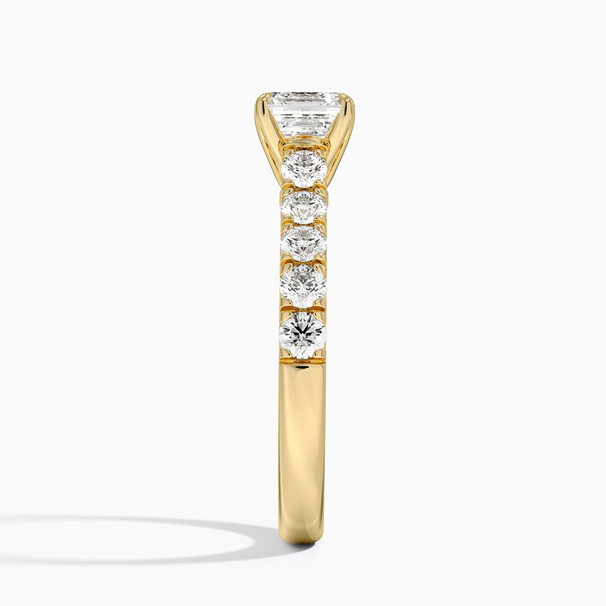Anthology Half Coverage Diamond Ring (1/2 ct. tw.) Yellow Gold 18k Asscher Engagement Ring