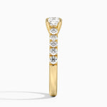 Anthology Half Coverage Diamond Ring (1/2 ct. tw.) Yellow Gold 18k Cushion Engagement Ring
