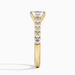 Anthology Half Coverage Diamond Ring (1/2 ct. tw.) Yellow Gold 18k Emerald Engagement Ring