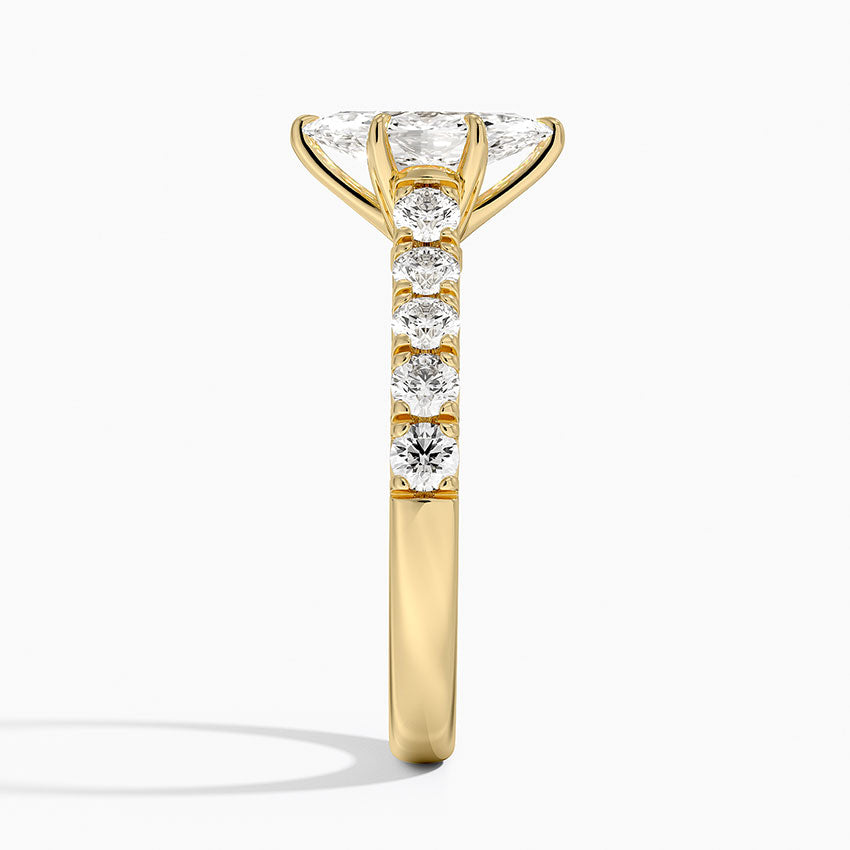 Anthology Half Coverage Diamond Ring (1/2 ct. tw.) Yellow Gold 18k Marquise Engagement Ring
