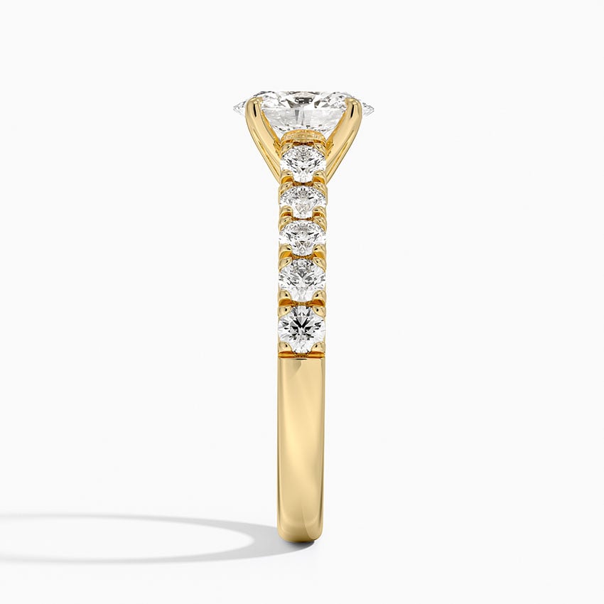 Anthology Half Coverage Diamond Ring (1/2 ct. tw.) Yellow Gold 18k Oval Engagement Ring