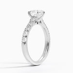 Anthology Half Coverage Diamond Ring (1/2 ct. tw.) Platinum Pear Engagement Ring