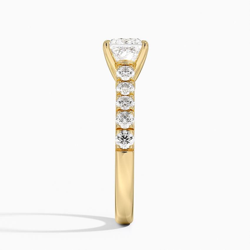 Anthology Half Coverage Diamond Ring (1/2 ct. tw.) Yellow Gold 18k Princess Engagement Ring
