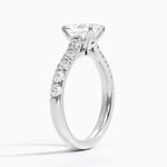 Anthology Half Coverage Diamond Ring (1/2 ct. tw.) Platinum Radiant Engagement Ring