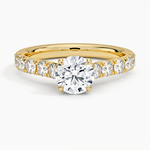 Anthology Half Coverage Diamond Ring (1/2 ct. tw.) Yellow Gold 18k Round Engagement Ring