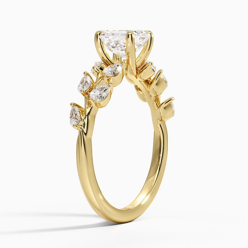 Amaranta Diamond Ring (1/2 ct. tw.) Yellow Gold 18k Asscher Engagement Ring