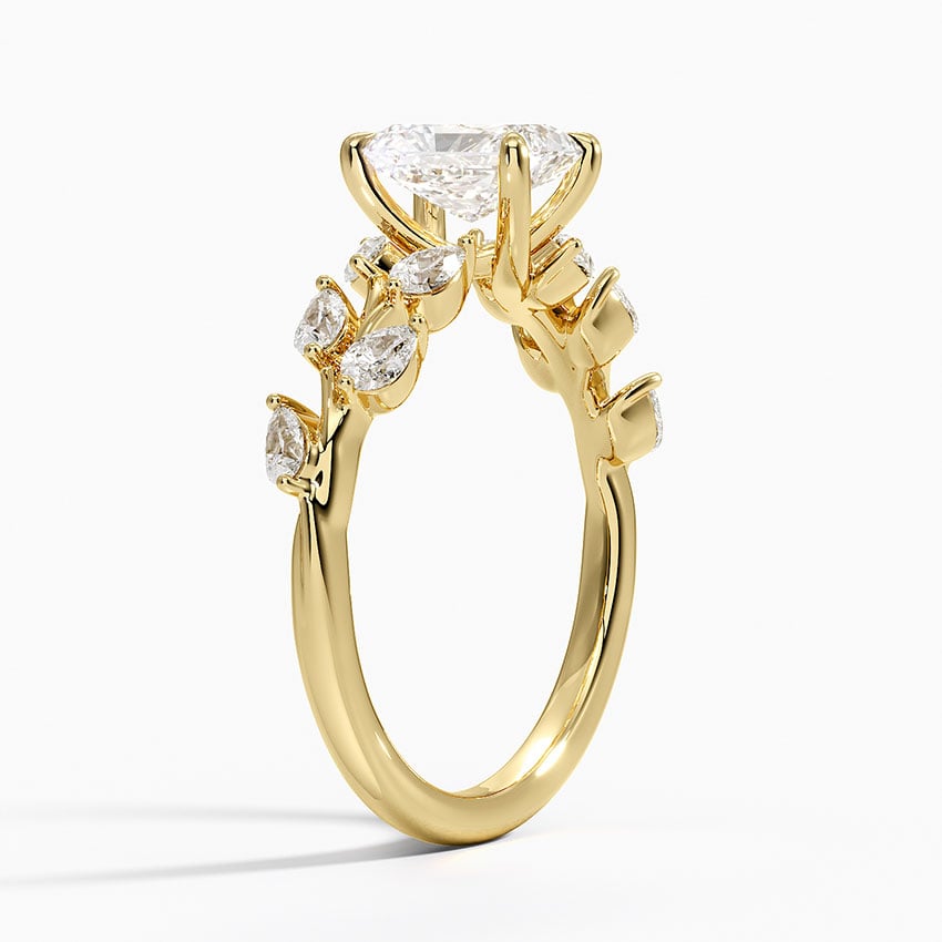 Amaranta Diamond Ring (1/2 ct. tw.) Yellow Gold 18k Radiant Engagement Ring