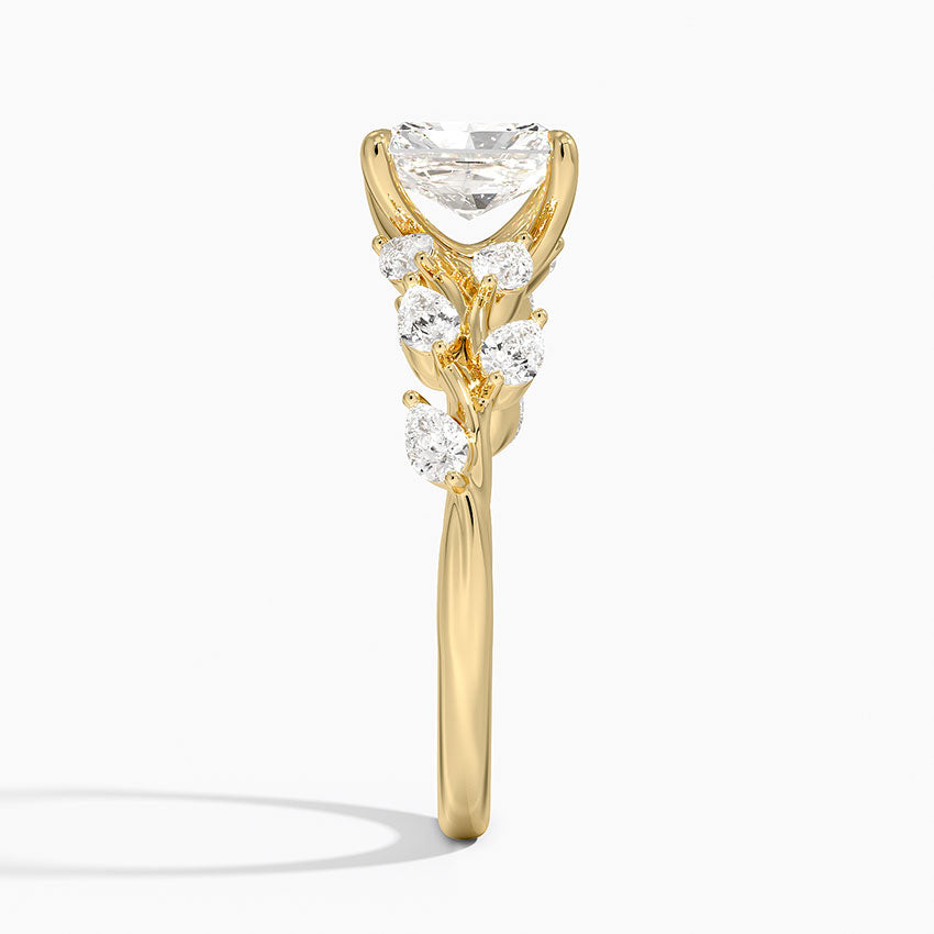 Amaranta Diamond Ring (1/2 ct. tw.) Yellow Gold 18k Radiant Engagement Ring