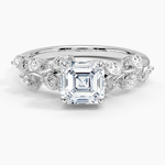 Amaranta Diamond Ring (1/2 ct. tw.) Platinum Asscher Engagement Ring