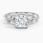 Amaranta Diamond Ring (1/2 ct. tw.) Platinum Princess Engagement Ring
