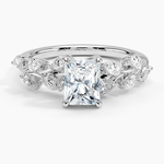 Amaranta Diamond Ring (1/2 ct. tw.) Platinum Radiant Engagement Ring