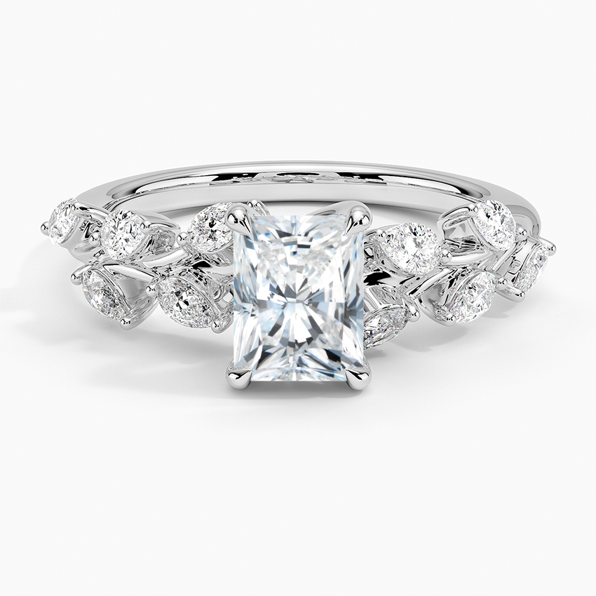 Amaranta Diamond Ring (1/2 ct. tw.) Platinum Radiant Engagement Ring