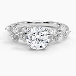 Amaranta Diamond Ring (1/2 ct. tw.) Platinum Round Engagement Ring