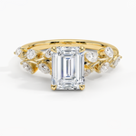 Amaranta Diamond Ring (1/2 ct. tw.) Yellow Gold 18k Emerald Engagement Ring