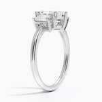 Luxe Rhiannon Three Stone Diamond Ring (3/4 ct. tw.) Platinum Marquise Engagement Ring