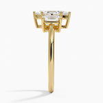 Luxe Rhiannon Three Stone Diamond Ring (3/4 ct. tw.) Yellow Gold 18k Marquise Engagement Ring