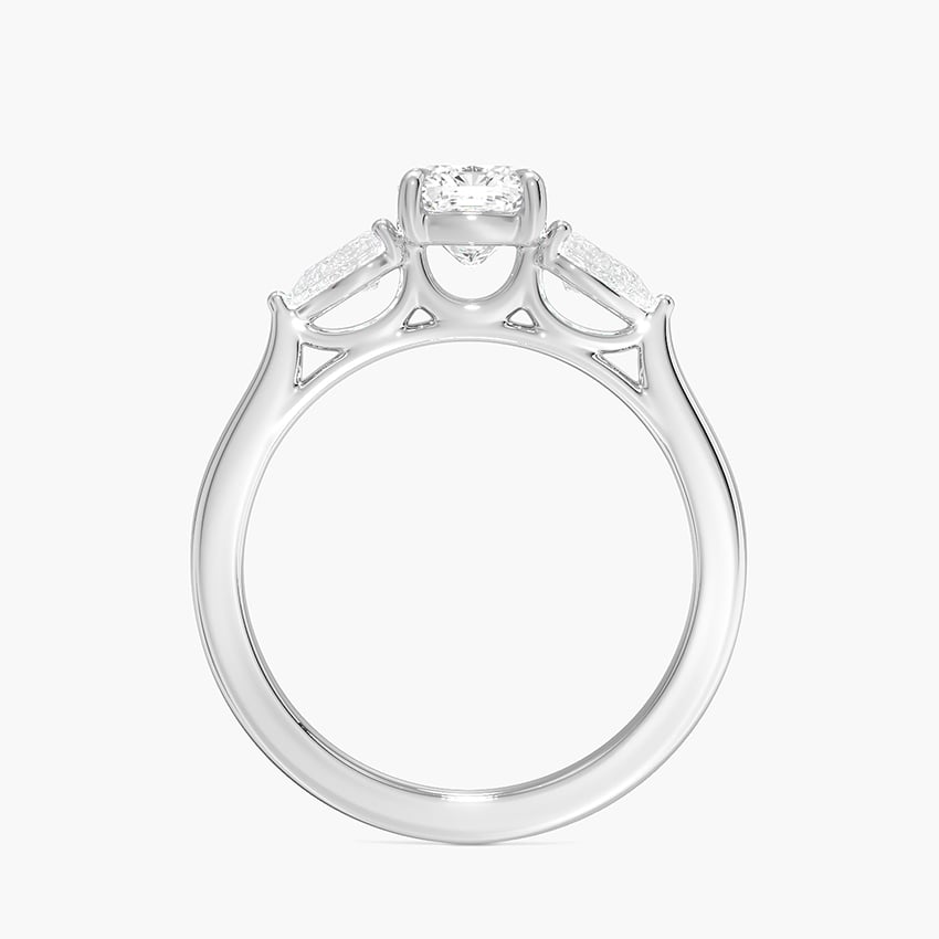 Opera Perfect Fit Diamond Ring Platinum Cushion Engagement Ring