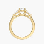 Opera Perfect Fit Diamond Ring Yellow Gold 18k Cushion Engagement Ring