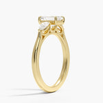 Opera Perfect Fit Diamond Ring Yellow Gold 18k Emerald Engagement Ring