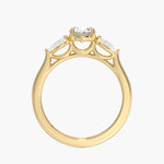 Opera Perfect Fit Diamond Ring Yellow Gold 18k Oval Engagement Ring