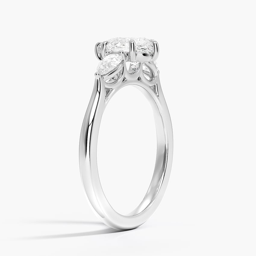 Opera Perfect Fit Diamond Ring Platinum Pear Engagement Ring