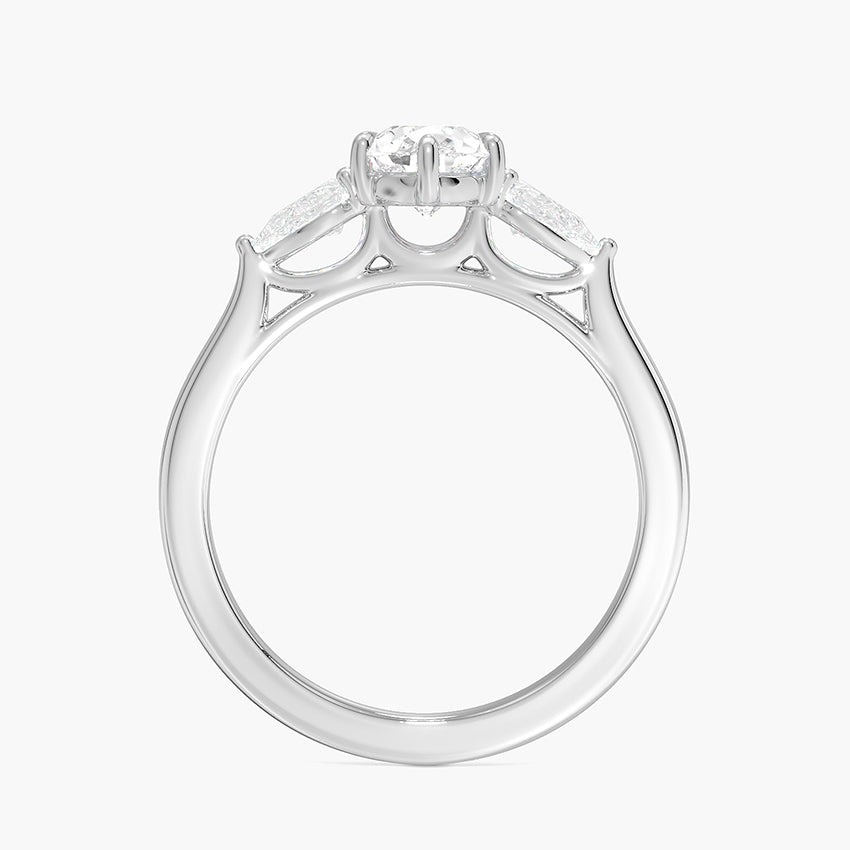 Opera Perfect Fit Diamond Ring Platinum Pear Engagement Ring