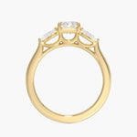 Opera Perfect Fit Diamond Ring Yellow Gold 18k Radiant Engagement Ring