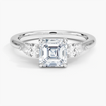 Opera Perfect Fit Diamond Ring Platinum Asscher Engagement Ring
