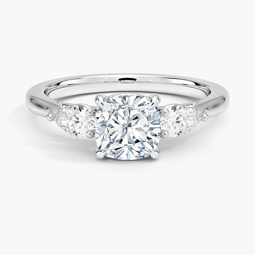 Opera Perfect Fit Diamond Ring Platinum Cushion Engagement Ring