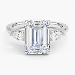 Opera Perfect Fit Diamond Ring Platinum Emerald Engagement Ring
