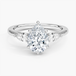 Opera Perfect Fit Diamond Ring Platinum Pear Engagement Ring