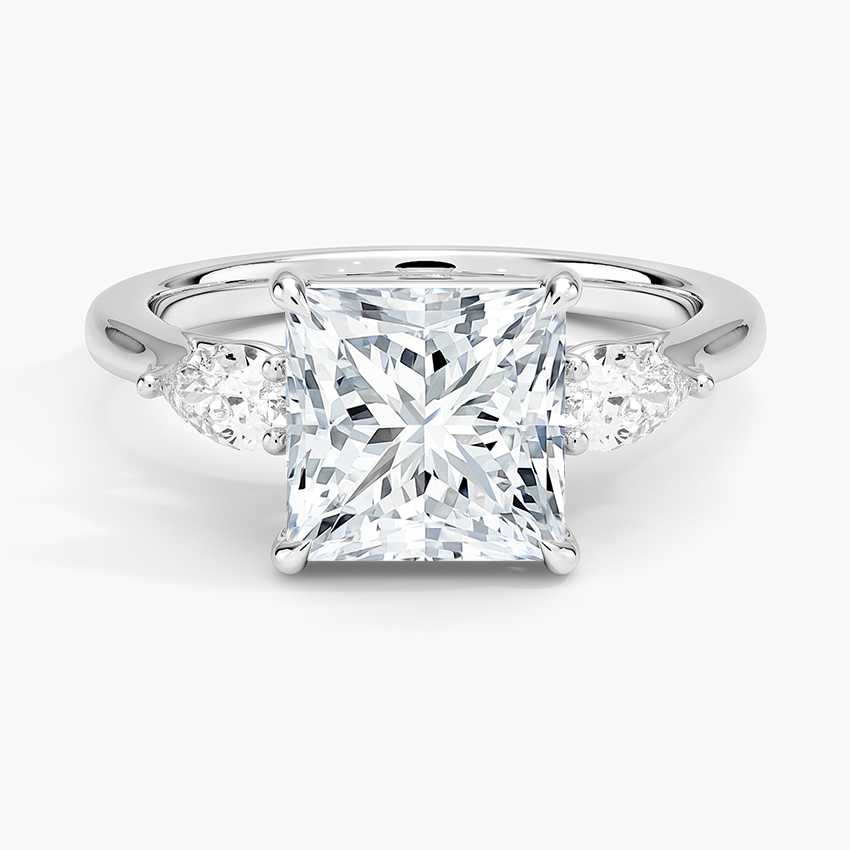 Opera Perfect Fit Diamond Ring Platinum Princess Engagement Ring